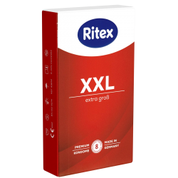 Ritex «XXL» Extra Gross, 8 hochelastische Kondome für große Größen