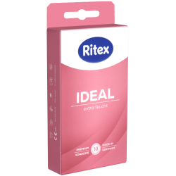 Ritex «Ideal» Extra Feucht, 10 extra feuchte Kondome mit 50% mehr Gleitmittel