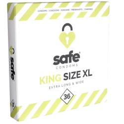 Safe «King Size XL» Condoms, 36 große Kondome für ein sicheres Gefühl