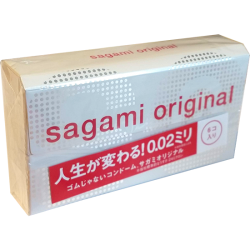 Sagami «Original 0.02» latexfrei, 6 ultradünne Kondome für Latex-Allergiker