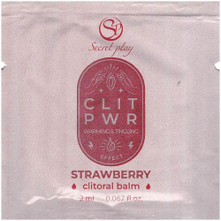 Secret Play «CLIT PWR» Strawberry, vibrierender Klitoris-Balsam für ein unvergessliches Orgasmus-Erlebnis, 2ml Sachet