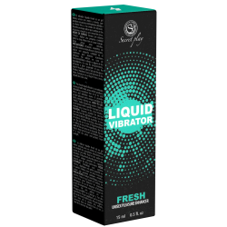 Secret Play «Liquid Vibrator» Fresh, Unisex stimulierendes Gel mit Minzduft, 15 ml