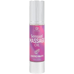 Secret Play «Exotic Fruits» Sensual Massage Oil, 50ml duftendes Massageöl ohne tierische Inhaltsstoffe