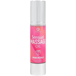 Secret Play «Pink Petals» Sensual Massage Oil, 50ml duftendes Massageöl ohne tierische Inhaltsstoffe