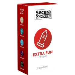 Secura «Extra Fun» 12 genoppte Kondome für intensiven Extra-Spaß