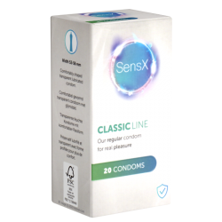SensX «Classic Line» 20 vegan condoms with improved shape