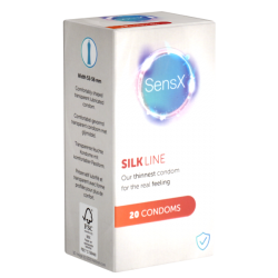 SensX «Silk Line» 20 dünne Kondome mit verbesserter Passform