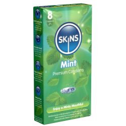 Skins «Mint» 8 Kondome mit feinem Minzaroma - ohne Latexgeruch