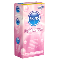 Skins «Bubblegum» 12 leckere Kondome mit Kaugummi-Aroma - ohne Latexgeruch