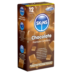 Skins «Chocolate» 12 Kondome mit süßem Schokoladen-Aroma - ohne Latexgeruch