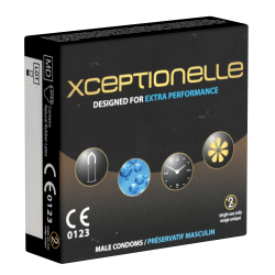 Xceptionelle «Natural Retardant» 3 Performance-Kondome für langen, großartigen Sex