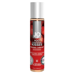 System JO «H2O Strawberry Kisses» 30ml fruchtiges & zuckerfreies Gleitgel mit Erdbeergeschmack