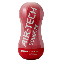 Tenga Air-Tech «Squeeze Regular» Red, wiederverwendbarer Masturbator für den ultimativen Blowjob-Kick
