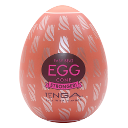 Tenga Egg Stronger «Cone» Einmal-Masturbator mit stimulierender Struktur (eckige Noppen)