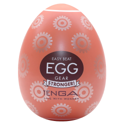 Tenga Egg Stronger «Gear» Einmal-Masturbator mit stimulierender Struktur (Zahnrad-Noppen)