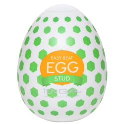 Tenga Egg «Stud» disposable masturbator with stimulating structure (dotted)