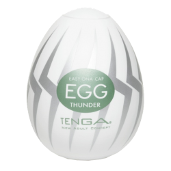 Tenga Egg «Thunder» Einmal-Masturbator mit stimulierender Struktur (gezackte Rippen)