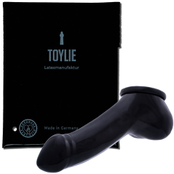 Toylie Latex-Penishülle «ADAM 5.5» schwarz, mit ausgeformter Eichel und Hodensack