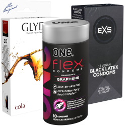 ! Kondomotheke® Black Pack - 3x erotisch schwarze Kondome