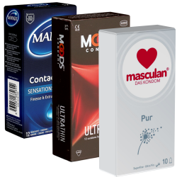 ! Kondomotheke® Feel&Thin Mix Nr.1 - 3x extra dünne Kondome für ein ganz nahes Gefühl