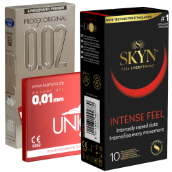 ! Kondomotheke® Latexfreie Kondome - 3-Sorten-Pack B