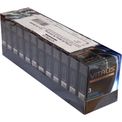 Vitalis PREMIUM «Delay & Cooling» 12x3 verzögernde Kondome mit erregendem Kälte-Effekt, Sparpack