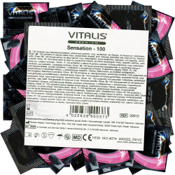 Vitalis PREMIUM «Sensation» 100 Kondome mit 3-in-1 Effekt - unglaublich stimulierend, Maxipack