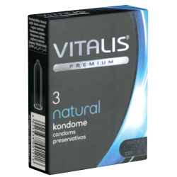 Vitalis PREMIUM «Natural» 3 Kondome für Safer Sex in jeder Stellung