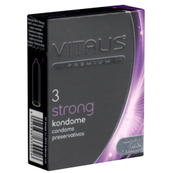 Vitalis PREMIUM «Strong» 3 extra dicke Kondome für intensive Nutzung
