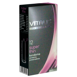 Vitalis PREMIUM «Super Thin» 12 ultradünne Kondome, höchste Empfindsamkeit