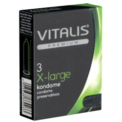 Vitalis PREMIUM «X-Large» 3 extra lange Kondome mit etwas mehr Umfang