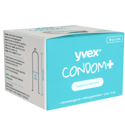 YVEX «Condom+» 10 verzögernde Kondome für langes Vergnügen ohne chemische Hilfsstoffe