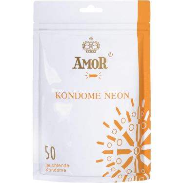 Amor «Neon» 50 glowing condoms for fluorescent pleasure