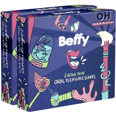 Asha «Beffy Oral Dam» 2 x 2 geruchsneutrale Lecktücher