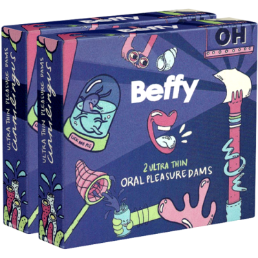 Asha «Beffy Oral Dam» 2 x 2 odorless dental dams