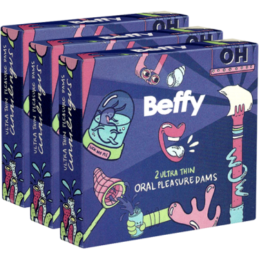 Asha «Beffy Oral Dam» 3 x 2 odorless dental dams