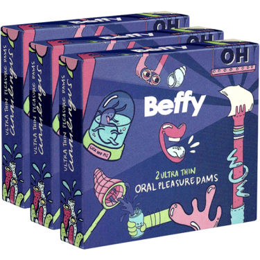 Asha «Beffy Oral Dam» 3 x 2 geruchsneutrale Lecktücher