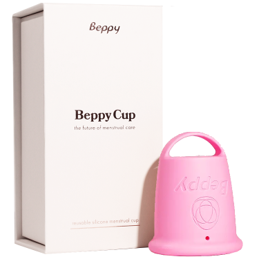 Beppy «Cup» Pink, Box mit einer Menstruationstassen und Aufbewahrungstasche