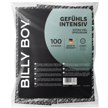Billy Boy «Gefühlsintensiv» Extra viel Spielraum, 100 Kondome mit perfekter Passform