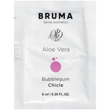 BRUMA «Aloe Vera» Bubblegum, 6ml aromatisiertes Gleitgel mit Aloe Vera und Kaugummi-Geschmack (Sachet)