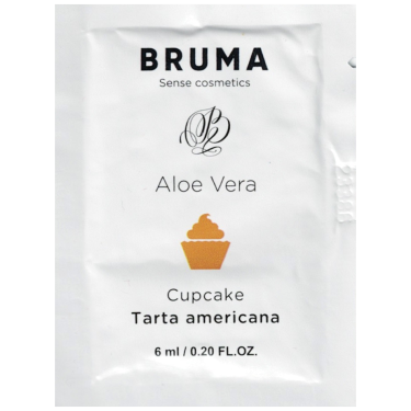 BRUMA «Aloe Vera» American Cake, 6ml aromatisiertes Gleitgel mit Aloe Vera und Kuchen-Geschmack (Sachet)