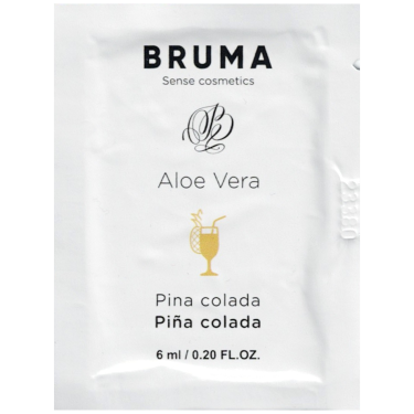 BRUMA «Aloe Vera» Pina Colada 6ml aromatisiertes Gleitgel mit Aloe Vera und Cocktail-Geschmack (Sachet)
