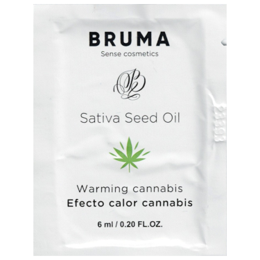 BRUMA «Warming Cannabis» 6ml aromatisiertes Gleitgel mit Wärme-Effekt und Hanf-Geschmack (Sachet)