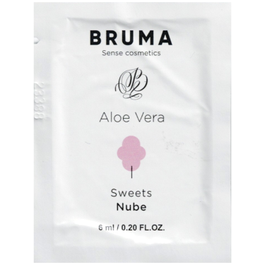 BRUMA «Aloe Vera» Sweets, 6ml aromatisiertes Gleitgel mit Aloe Vera und Zuckerwatte-Geschmack (Sachet)