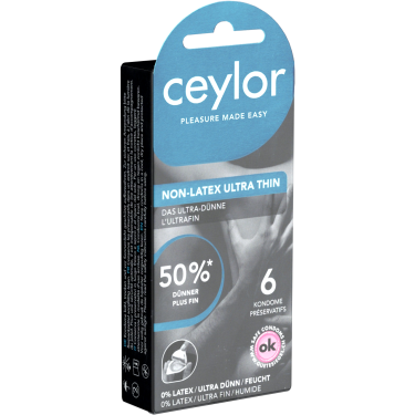 Ceylor «Non-Latex Ultra Thin» ultradünne, Kondome für Allergiker (50% dünner)