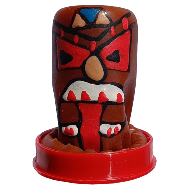 Scherzkondom mit Figur «Tiki Totem» 1 Stück, handbemalt