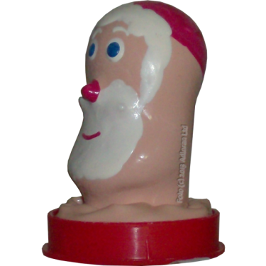 Scherzkondom mit Figur «Weihnachtsmann» 1 Stück, handbemalt