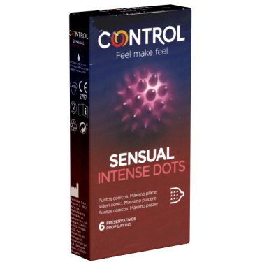 Control «SENSUAL Intense Dots» Spikes  Kondome für Maximale Stimulation