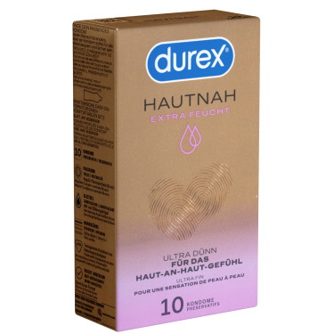 Durex «Hautnah Extra Feucht» extra feuchte und hauchzarte Markenkondome mit Easy-On™-Passform