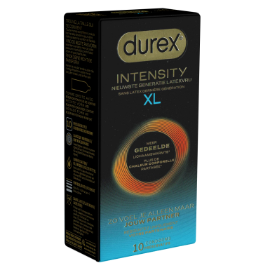Durex «Intensity XL» 10 extra große, ultradünne & latexfreie Markenkondome